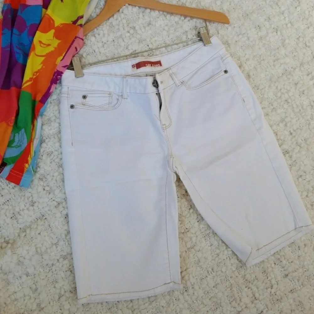 Gap Jeans white wash jeans shorts
